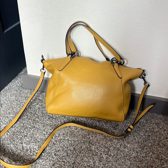Coach Yellow Leather Women's Bag - Picture 11 of 15